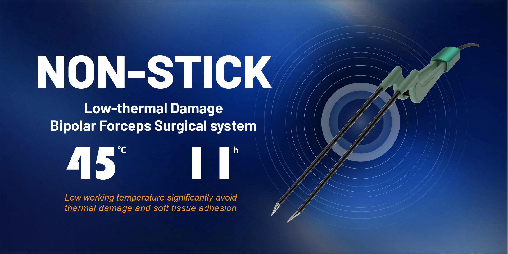 Non-stick Low thermal damage Bipolar Forceps Surgercal System(BY03+CW002)